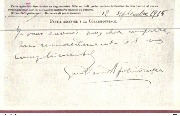 Colette Willy (N/B militaire) autographe Guillaume Apollinaire