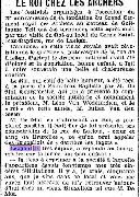 Découpis journal 1908. 75ème anniversaire de la fondation du grand serment royal des archers au berceau de Guillaume tell