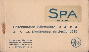 Spa - Carnet - Occupation Allemande, Conférence de juillet 1920