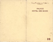 SPA - MENU - Palace Hôtel des Bains