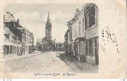 Eglise et la rue d'Ath. St-Ghislain