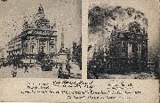Grand Incendie de l Hôtel Continental le 14 octobre 1901 à Bruxelles. Avant et Après l'incendie