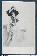 Femme assise et songeuse (non signée)