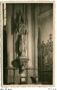 Eglise Saint Boniface Ixelles. Statue de Notre Dame de Lourdes par De Beule