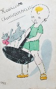Joyeux anniversaire. (Chat à la poëlle)