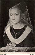 Bruges. Musée de l'Hôpital St-Jean. Hans Memling. Portrait peint en 1480 de Marie 2ème fille de Guillaume Moreel 