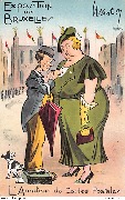 Bruxelles Exposition 1935. Amateur de cartes postales