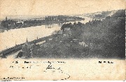 Visé. Panorama de la courbe de la Meuse