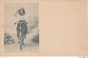 (femme à vélo)