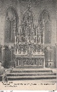 Louvain. - Sanctuaire de St.-Joseph - Le maître-autel et l'adorateur