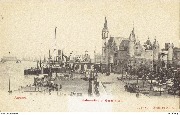 Anvers. Embarcadère et musée Steen Anvers. Embarcadère et musée Steen
