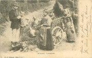 Laiti&egrave;res flamandes. (gendarme dressant P.V.)