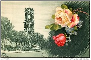 La Tour Saint-Jacques vue de la Rue de Rivoli