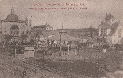 Bruxelles. Vue sur les Pavillons Mon&eacute;gasque et Allemand