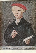 Jan Van Scorel Portrait d'un &eacute;colier