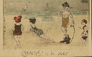 Charlot &agrave; la mer (baigneuses)