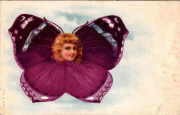 T&ecirc;te dans papillon