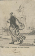 Li&egrave;ge. La Marchande de chiffons (la marchande di clicottes) par J . OCHS