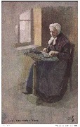 Ghent. An old lace-maker
