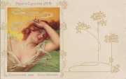 Job. Calendrier 1898. Petite affiche  Hernandez D. (variante avec d&eacute;cor art nouveau)