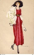 Femme en rouge