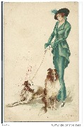 Femme et l&eacute;vriers 