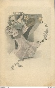 (Jeune femme Art Nouveau)