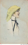 (femme au chapeau jaune)