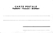CARTRE POSTALE Postkart - Postcard - Briefkaart non divisé 4 lignes pas timbre sans M
