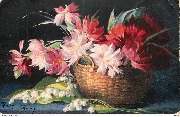 (Nature morte au panier de fleurs)