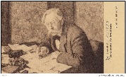 Portrait d'Emile Verhaeren par le peintre Van Rysselberghe-Mus&eacute;e de Bruxelles