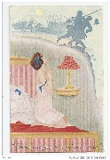Jeune femme en pri&egrave;re