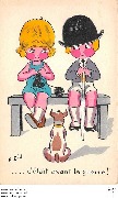 C'&eacute;tait avant la guerre (couple sur un banc)