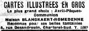 Blanckaert-Romedenne reconnue pour ses belles fantaisies. 5 Rue Besandrouin Charleroi-Sud T2060