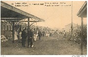 Congo Belge . Belgisch Congo Elisabethville. Départ du train pour le Cap. Vertrek van den trein naar Kaapstad