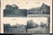 Olsene. (multivues) De Statie,De jongensschool,De Kerkhoek,De Kerkstraat