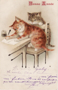 Chats humanis&eacute;s &eacute;crivant