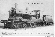 Machine N&deg; 3904 &agrave; simple expansion ..deux essieux accoupl&eacute;s et bogie &agrave; l'avant pour trains express l&eacute;gers sur les lignes faciles (Type 18bis, s&eacute;rie 3901&agrave; 3915, construite en 1908)