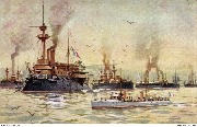 (Flotte fran&ccedil;aise au port)