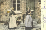 Souvenir des Ardennes-Femmes portant des œufs à Spa
