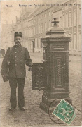 Renaix. Facteur des postes en fonction de Levée des lettres