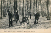 Notre-Dame au bois. - Chasseurs et Gardes dans la forêt