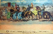 Souvenir du Centenaire de Ind&eacute;pendane Belge-Cort&egrave;ge historique-Les Communiers &agrave; cheval