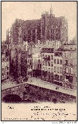 Metz. Felsenbr&uuml;cke u. Dom - La Cath&eacute;drale et le pont des roches