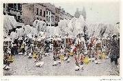 Carnaval de Binche-Groupe de Gilles au Cort&egrave;ge