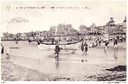 Blankenberghe. Barque de sauvetage sur la plage