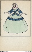 (Dame &agrave; la robe &agrave; grande crinoline)