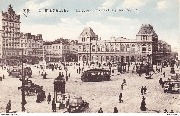 Bruxelles. La Gare du Nord et la place Rogier