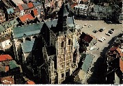 Tienen-Tirlemont. Vue aérienne Eglise St.Germain  St Germanus -kerk