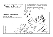 Luc Mazel. Enveloppe de la s&eacute;rie Fleuret et Fleurette. Souvenir de la 20&egrave;me Bourse europ&eacute;enne de Bruxelles du 12 juin 2011